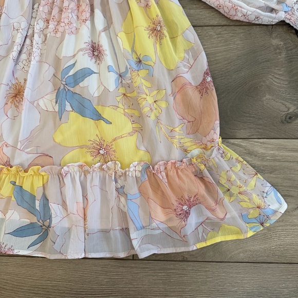 Mahina Multi Colored Floral Mini Dress Size Medium - Picture 4 of 7